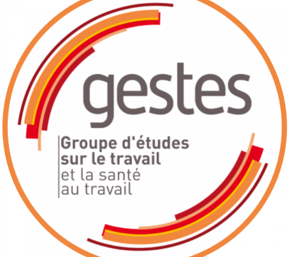 logo (abstrait, cercle orange avec le nom du GIS) du GESTES