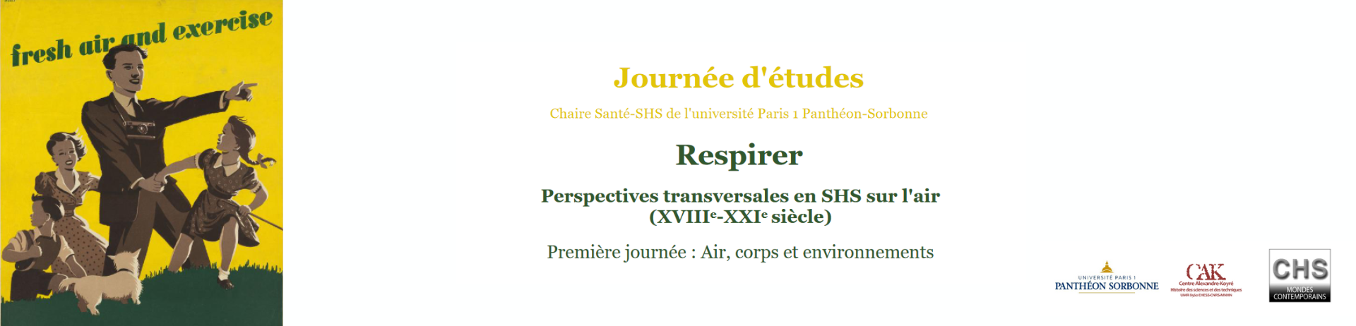 Respirer Perspectives transversales en SHS sur l'air (XVIIIe-XXIe siècle)